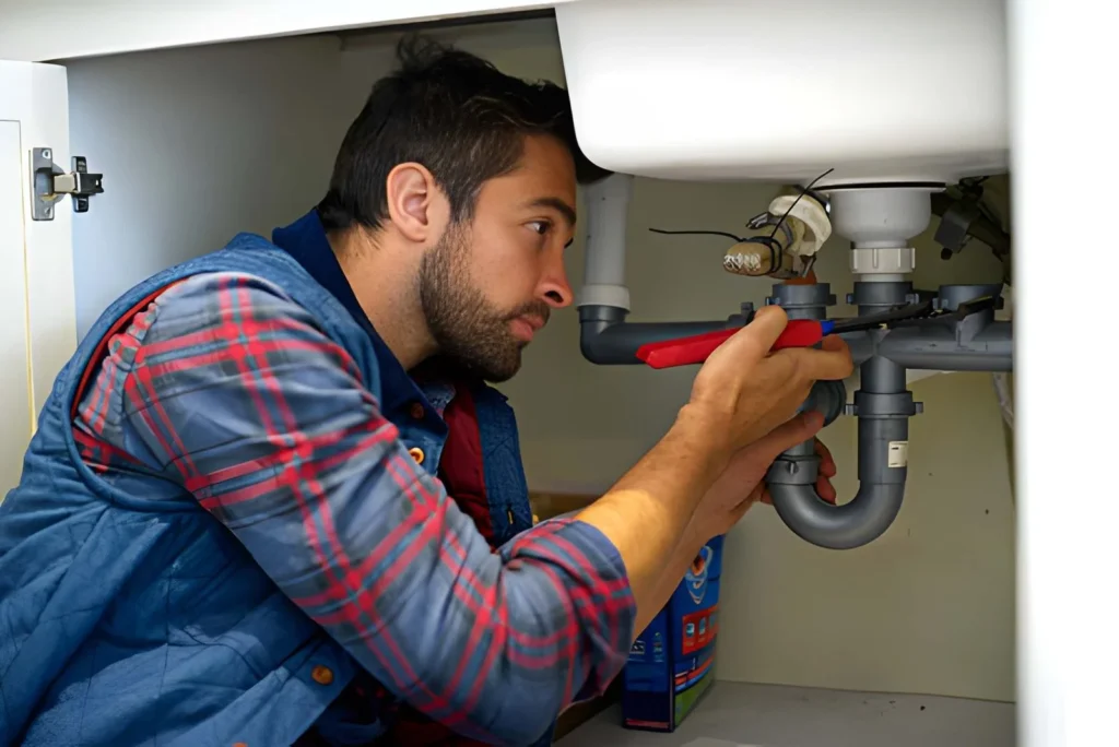 emergency plumbing plumber at work