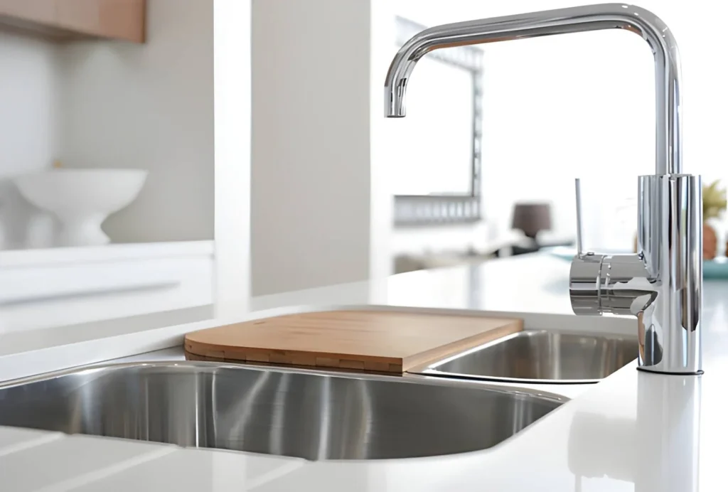 kitchen sink, good plumbing