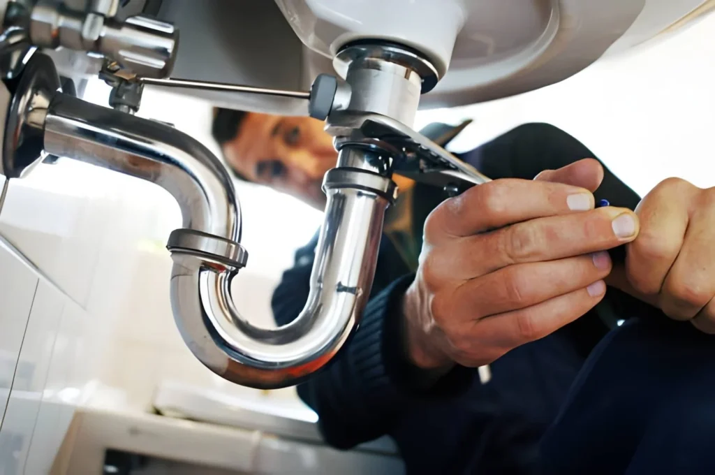plumber at work
